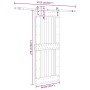 Puerta corredera con herrajes madera maciza de pino 90x210 cm en Puertas | Comprar online en Foru.es