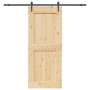 Puerta corredera con herrajes madera maciza de pino 95x210 cm en Puertas | Comprar online en Foru.es