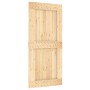 Puerta corredera con herrajes madera maciza de pino 95x210 cm en Puertas | Comprar online en Foru.es