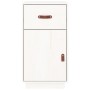Armario de escritorio madera maciza de pino blanco 40x50x75 cm de vidaXL, Taquillas y armarios de almacenamiento - Ref: Foro2...