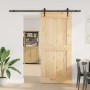 Puerta corredera con herrajes madera maciza de pino 100x210 cm en Puertas | Comprar online en Foru.es