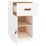 Armario de escritorio madera maciza de pino blanco 40x50x75 cm de vidaXL, Taquillas y armarios de almacenamiento - Ref: Foro2...