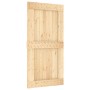 Puerta corredera con herrajes madera maciza de pino 100x210 cm en Puertas | Comprar online en Foru.es