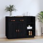Aparador de madera maciza de pino negro 98,5x40x75 cm de vidaXL, Aparadores - Ref: Foro24-820141, Precio: 149,86 €, Descuento: %