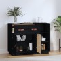 Aparador de madera maciza de pino negro 98,5x40x75 cm de vidaXL, Aparadores - Ref: Foro24-820141, Precio: 149,86 €, Descuento: %