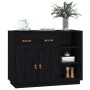Aparador de madera maciza de pino negro 98,5x40x75 cm de vidaXL, Aparadores - Ref: Foro24-820141, Precio: 149,86 €, Descuento: %