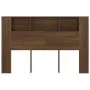Mueble cabecero color roble marrón 160x18,5x104,5 cm de vidaXL, Cabeceros y pies de cama - Ref: Foro24-817275, Precio: 71,21 ...
