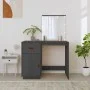 Dressing table with LED solid gray pine wood 95x50x133.5 cm by vidaXL, Bedroom Dressers - Ref: Foro24-820094, Price: 182,99 €...