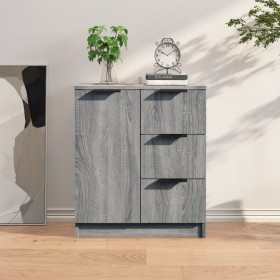Aparador de madera contrachapada gris Sonoma 60x30x70 cm de vidaXL, Aparadores - Ref: Foro24-816989, Precio: 82,29 €, Descuen...