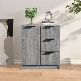Aparador de madera contrachapada gris Sonoma 60x30x70 cm de vidaXL, Aparadores - Ref: Foro24-816989, Precio: 81,26 €, Descuen...