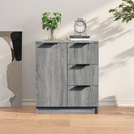 Aparador de madera contrachapada gris Sonoma 60x30x70 cm de vidaXL, Aparadores - Ref: Foro24-816989, Precio: 82,29 €, Descuen...