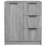 Sonoma graues Sperrholz-Sideboard 60x30x70 cm von vidaXL, Sideboards - Ref: Foro24-816989, Preis: 81,26 €, Rabatt: %
