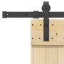 Puerta corredera con herrajes madera maciza de pino 90x210 cm en Puertas | Comprar online en Foru.es