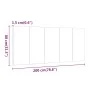 Brown oak plywood bed headboard 200x1.5x80cm by vidaXL, Headboards and footboards - Ref: Foro24-816978, Price: 59,46 €, Disco...