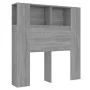 Mueble cabecero gris Sonoma 100x18,5x104,5 cm de vidaXL, Cabeceros y pies de cama - Ref: Foro24-817265, Precio: 49,92 €, Desc...