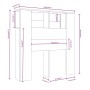 Mueble cabecero gris Sonoma 100x18,5x104,5 cm de vidaXL, Cabeceros y pies de cama - Ref: Foro24-817265, Precio: 52,84 €, Desc...
