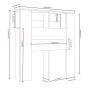 Mueble cabecero gris Sonoma 100x18,5x104,5 cm de vidaXL, Cabeceros y pies de cama - Ref: Foro24-817265, Precio: 49,92 €, Desc...