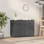 Sideboard aus massivem Kiefernholz grau 100x40x75 cm von vidaXL, Sideboards - Ref: Foro24-820144, Preis: 190,28 €, Rabatt: %