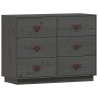 Aparador de madera maciza de pino gris 100x40x75 cm de vidaXL, Aparadores - Ref: Foro24-820144, Precio: 192,77 €, Descuento: %