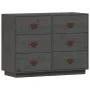 Sideboard aus massivem Kiefernholz grau 100x40x75 cm von vidaXL, Sideboards - Ref: Foro24-820144, Preis: 190,28 €, Rabatt: %