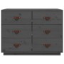 Aparador de madera maciza de pino gris 100x40x75 cm de vidaXL, Aparadores - Ref: Foro24-820144, Precio: 192,77 €, Descuento: %