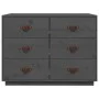 Aparador de madera maciza de pino gris 100x40x75 cm de vidaXL, Aparadores - Ref: Foro24-820144, Precio: 190,28 €, Descuento: %