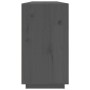 Aparador de madera maciza de pino gris 100x40x75 cm de vidaXL, Aparadores - Ref: Foro24-820144, Precio: 192,77 €, Descuento: %