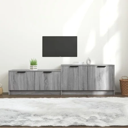 Mueble de TV madera contrachapada gris Sonoma 158,5x36x45 cm de vidaXL, Muebles TV - Ref: Foro24-817124, Precio: 72,76 €, Des...