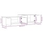 Mueble de TV madera contrachapada gris Sonoma 158,5x36x45 cm de vidaXL, Muebles TV - Ref: Foro24-817124, Precio: 73,50 €, Des...