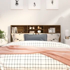Mueble cabecero color roble ahumado 180x19x103,5 cm de vidaXL, Cabeceros y pies de cama - Ref: Foro24-817255, Precio: 65,65 €...