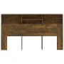 Smoked oak headboard furniture 180x19x103.5 cm by vidaXL, Headboards and footboards - Ref: Foro24-817255, Price: 65,65 €, Dis...