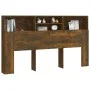 Smoked oak headboard furniture 180x19x103.5 cm by vidaXL, Headboards and footboards - Ref: Foro24-817255, Price: 65,65 €, Dis...