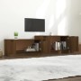 Mueble de TV madera contrachapada roble marrón 158,5x36x45 cm de vidaXL, Muebles TV - Ref: Foro24-817125, Precio: 74,29 €, De...