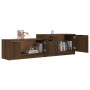 Mueble de TV madera contrachapada roble marrón 158,5x36x45 cm de vidaXL, Muebles TV - Ref: Foro24-817125, Precio: 74,29 €, De...