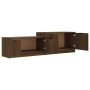 Mueble de TV madera contrachapada roble marrón 158,5x36x45 cm de vidaXL, Muebles TV - Ref: Foro24-817125, Precio: 74,29 €, De...