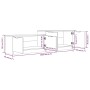 Mueble de TV madera contrachapada roble marrón 158,5x36x45 cm de vidaXL, Muebles TV - Ref: Foro24-817125, Precio: 74,29 €, De...