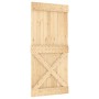 Puerta corredera con herrajes madera maciza de pino 95x210 cm en Puertas | Comprar online en Foru.es