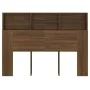 Mueble cabecero color roble marrón 140x19x103,5 cm de vidaXL, Cabeceros y pies de cama - Ref: Foro24-817251, Precio: 80,65 €,...