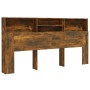 Armario cabecero roble ahumado 200x19x103,5 cm de vidaXL, Cabeceros y pies de cama - Ref: Foro24-817258, Precio: 95,46 €, Des...