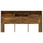 Armario cabecero roble ahumado 200x19x103,5 cm de vidaXL, Cabeceros y pies de cama - Ref: Foro24-817258, Precio: 95,46 €, Des...