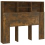 Mueble cabecero roble ahumado 120x19x103,5 cm de vidaXL, Cabeceros y pies de cama - Ref: Foro24-817246, Precio: 48,73 €, Desc...