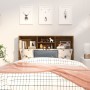 Mueble cabecero roble ahumado 120x19x103,5 cm de vidaXL, Cabeceros y pies de cama - Ref: Foro24-817246, Precio: 48,73 €, Desc...