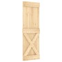 Puerta corredera con herrajes madera maciza de pino 70x210 cm en Puertas | Comprar online en Foru.es