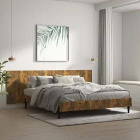 Smoked oak plywood wall headboard 240x1.5x80 cm by vidaXL, Headboards and footboards - Ref: Foro24-816979, Price: 70,01 €, Di...