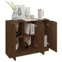 Aparador madera contrachapada color roble marrón 90,5x30x70 cm de vidaXL, Aparadores - Ref: Foro24-817026, Precio: 84,63 €, D...