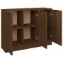 Aparador madera contrachapada color roble marrón 90,5x30x70 cm de vidaXL, Aparadores - Ref: Foro24-817026, Precio: 84,63 €, D...