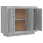 Aparador de madera contrachapada gris Sonoma 92x35x75 cm de vidaXL, Aparadores - Ref: Foro24-817241, Precio: 91,31 €, Descuen...