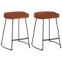 Taburetes de bar Gavin 2 uds madera mango maciza 45x38x53 cm de vidaXL, Taburetes de cocina - Ref: Foro24-344914, Precio: 110...