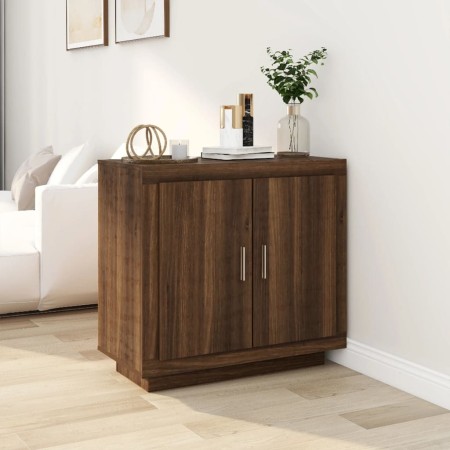 Aparador de madera contrachapada roble marrón 80x40x75 cm de vidaXL, Aparadores - Ref: Foro24-817236, Precio: 92,76 €, Descue...