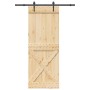 Puerta corredera con herrajes madera maciza de pino 85x210 cm en Puertas | Comprar online en Foru.es